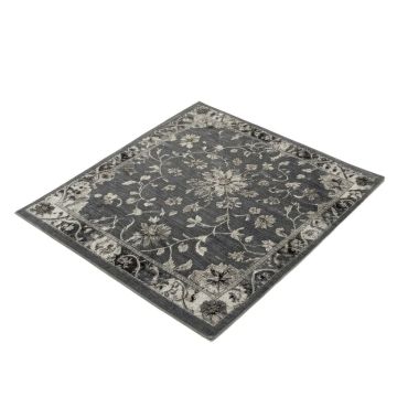 Shiflett Floral Dark Gray Area Rug