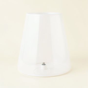 6 '' H Glass Novelty Lamp Shade ( Screw On ) In White (synthetic illustration; no displayed measurements)