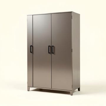 Saphira Industrial Metal Wardrobe Armoire (synthetic illustration; no displayed measurements)