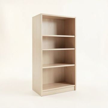 Birch Falls Freestanding Bookcase - Beige (synthetic illustration; no displayed measurements)