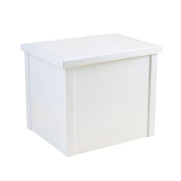 Cliff Crest Closed Outdoor Storage Box - White