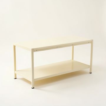 Slate Bridge Narrow Outdoor Storage Bench - Ivory (synthetic illustration; no displayed measurements)