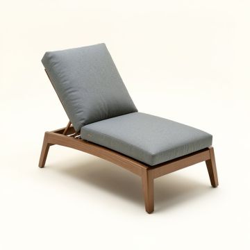 Annlouise Outdoor Reclining Chaise Lounge With Cushion (synthetic illustration; no displayed measurements)