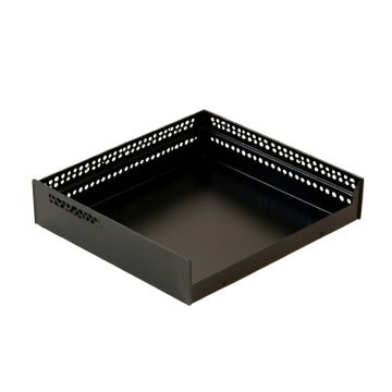 Pine Edge Empty Under-Desk Cable Tray - Black