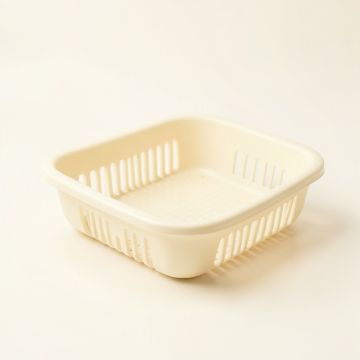 Ash Bend Empty Under-Desk Cable Tray - Ivory (synthetic illustration; no displayed measurements)