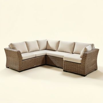 David-Kevan Outdoor Patio 8 Piece Rattan Sectional Seating Group With Cushions (synthetic illustration; no displayed measurements)