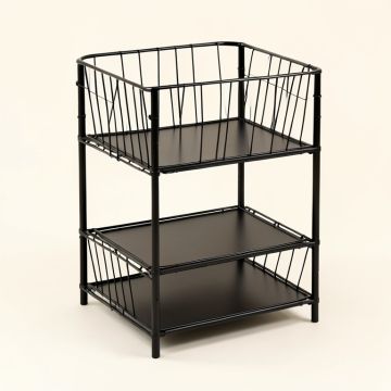 3 Tier Fruit Wire Basket (synthetic illustration; no displayed measurements)