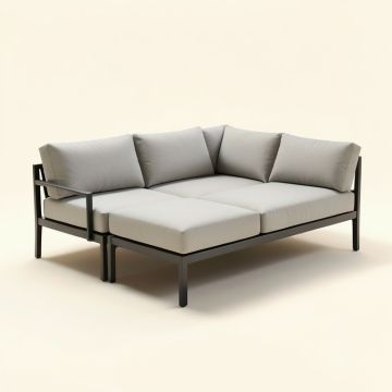 Boyce Outdoor Patio Sectional With Cushions (synthetic illustration; no displayed measurements)
