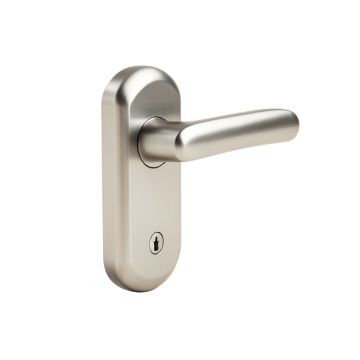 Broadway Lever With Upland Trim Keyed Entry Lock