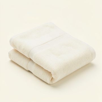 Oak Arc Bath Towel - Ivory (synthetic illustration; no displayed measurements)