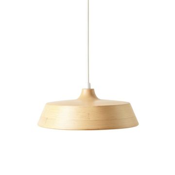 Sage Bend Pendant Light Suspended From One Plain Cable - Beige