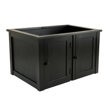 Moss Bluff Empty Furniture-Style Litter Enclosure - Black