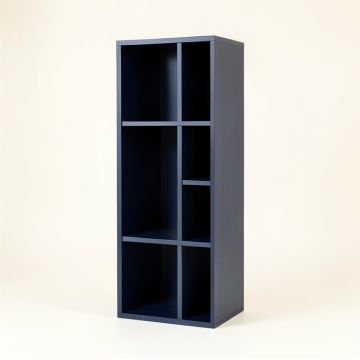 Ridge Branch Narrow Cubby Tower - Navy (synthetic illustration; no displayed measurements)