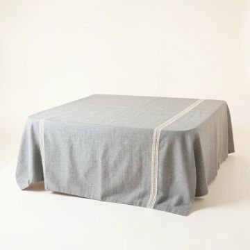 Glen Brook Flat Bed Sheet - Gray (synthetic illustration; no displayed measurements)
