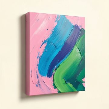 Abstract Mi Alegria Paint - Wrapped Canvas Graphic Art Print (synthetic illustration; no displayed measurements)
