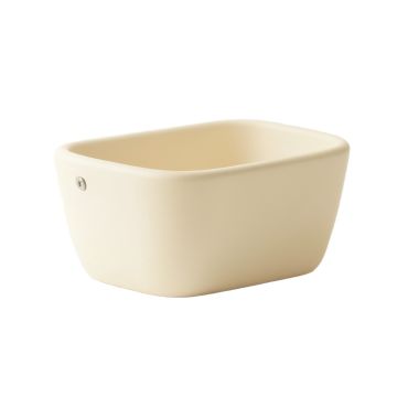 Laurel Bridge Empty Railing Planter With Integral Brackets - Ivory (synthetic illustration; no displayed measurements)