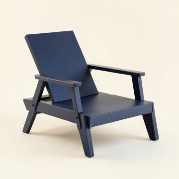 Ridge Canyon Outdoor Lounge Chair - Navy (synthetic illustration; no displayed measurements)