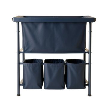 Briar Bridge Laundry Sorting Station With Plain Removable Bags - Navy