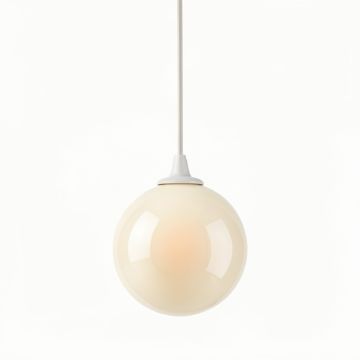 Dawn Crossing Pendant Light Suspended From One Plain Cable - Cream (synthetic illustration; no displayed measurements)