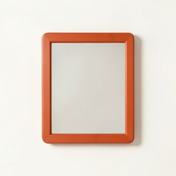 Laurel Crest Framed Wall Mirror - Terracotta (synthetic illustration; no displayed measurements)