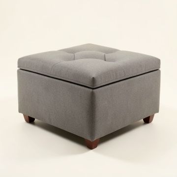 Landis 34.6 '' Tufted Square Cocktail Ottoman (synthetic illustration; no displayed measurements)