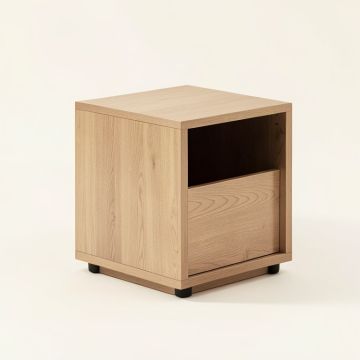 Bonas End Table With Storage (synthetic illustration; no displayed measurements)