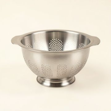 Nu Stainless Steel Colander (synthetic illustration; no displayed measurements)