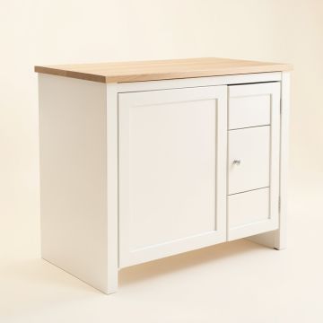 Summit Arc Freestanding Laundry Folding Counter - White (synthetic illustration; no displayed measurements)