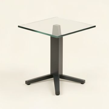 Sneed Glass Top End Table (synthetic illustration; no displayed measurements)