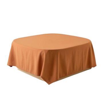 River Arc Flat Bed Sheet - Terracotta