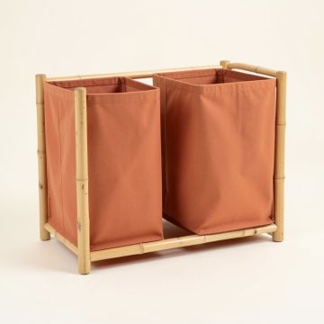 Hill Dell Laundry Sorting Station With Plain Removable Bags - Terracotta (synthetic illustration; no displayed measurements)