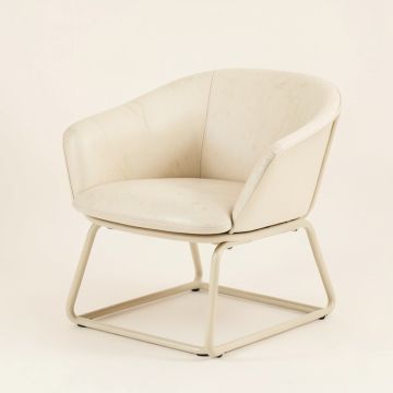 Chavez 30 '' Wide Cowhide Papasan Chair (synthetic illustration; no displayed measurements)