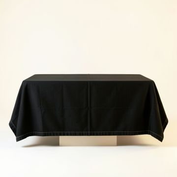 Maple Crest Flat Bed Sheet - Black (synthetic illustration; no displayed measurements)