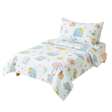 Eloise Elephant Nursery Baby 3 Piece Crib Bedding Set