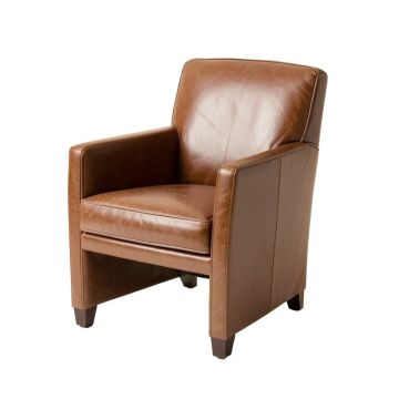 Javi Genuine Upholstered Dining Chair