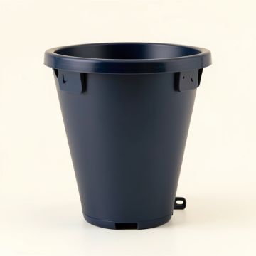 Birch Dale Empty Railing Planter With Integral Brackets - Navy (synthetic illustration; no displayed measurements)