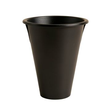 Juniper Crest Empty Railing Planter With Integral Brackets - Black