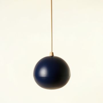 Harbor Brook Pendant Light Suspended From One Plain Cable - Navy (synthetic illustration; no displayed measurements)