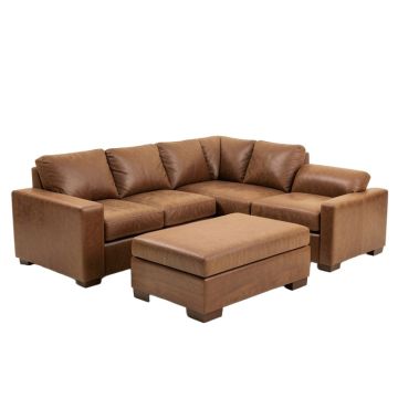 Ageliki 142 '' Wide Reversible Modular Sectional With Ottoman