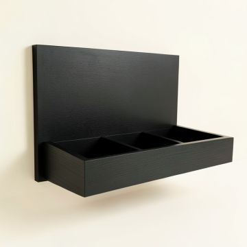 Laurel Bridge Empty Wall-Mounted Tool Organizer Panel - Black (synthetic illustration; no displayed measurements)