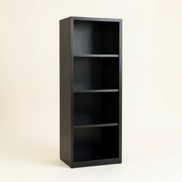 Vale Branch Narrow Cubby Tower - Black (synthetic illustration; no displayed measurements)