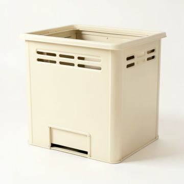 Dawn Bluff Closed Garden Compost Bin - Cream (synthetic illustration; no displayed measurements)
