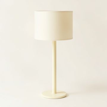 Sage Bluff Floor Lamp With A Plain Fabric Shade - Cream (synthetic illustration; no displayed measurements)