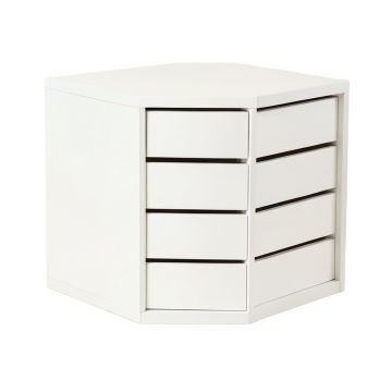 Brook Bluff Small-Parts Storage Drawer Cabinet - White
