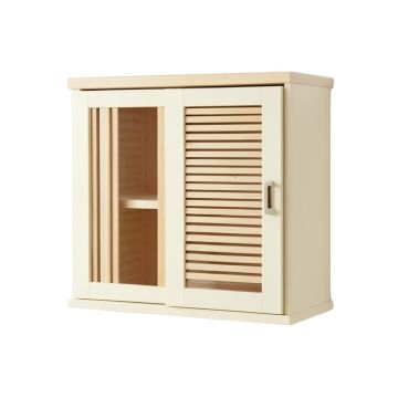 Stone Crest Wall-Mounted Entry Cabinet - Cream