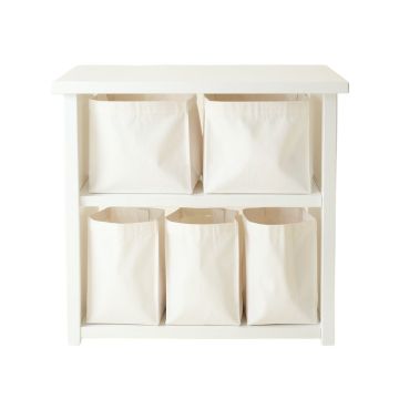 Laurel Bend Laundry Sorting Station With Plain Removable Bags - White