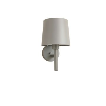 Shore Bridge Wall Sconce Mounted On A Plain Wall - Gray