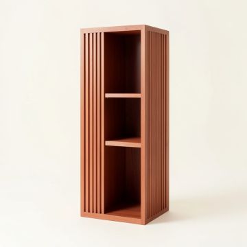 Ridge Arc Narrow Cubby Tower (synthetic illustration; no displayed measurements)