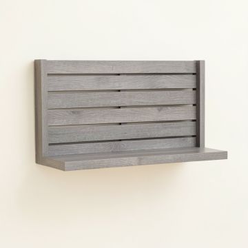 Birch Edge Wall-Mounted Entryway Organizer Shelf - Gray (synthetic illustration; no displayed measurements)