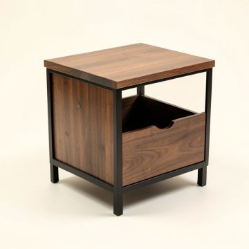Cashin End Table With Storage (synthetic illustration; no displayed measurements)